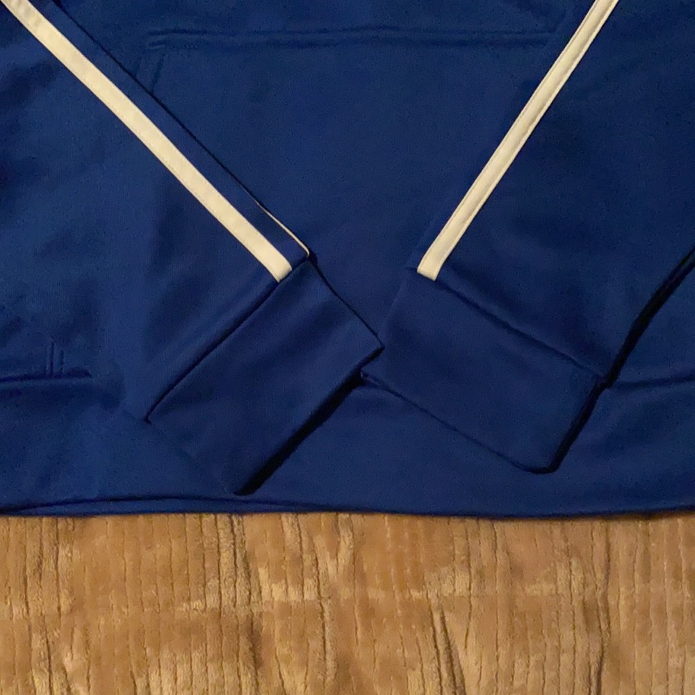 Adidas Boys 3 stripe Hoodie 
Sz: 8 Color: Blue- New without tags! - Picture 4 of 6